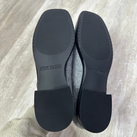 Steve Madden Delancy Women's Mary Jane Flats Size 8.5 Gray Flannel - Picture 3 of 4